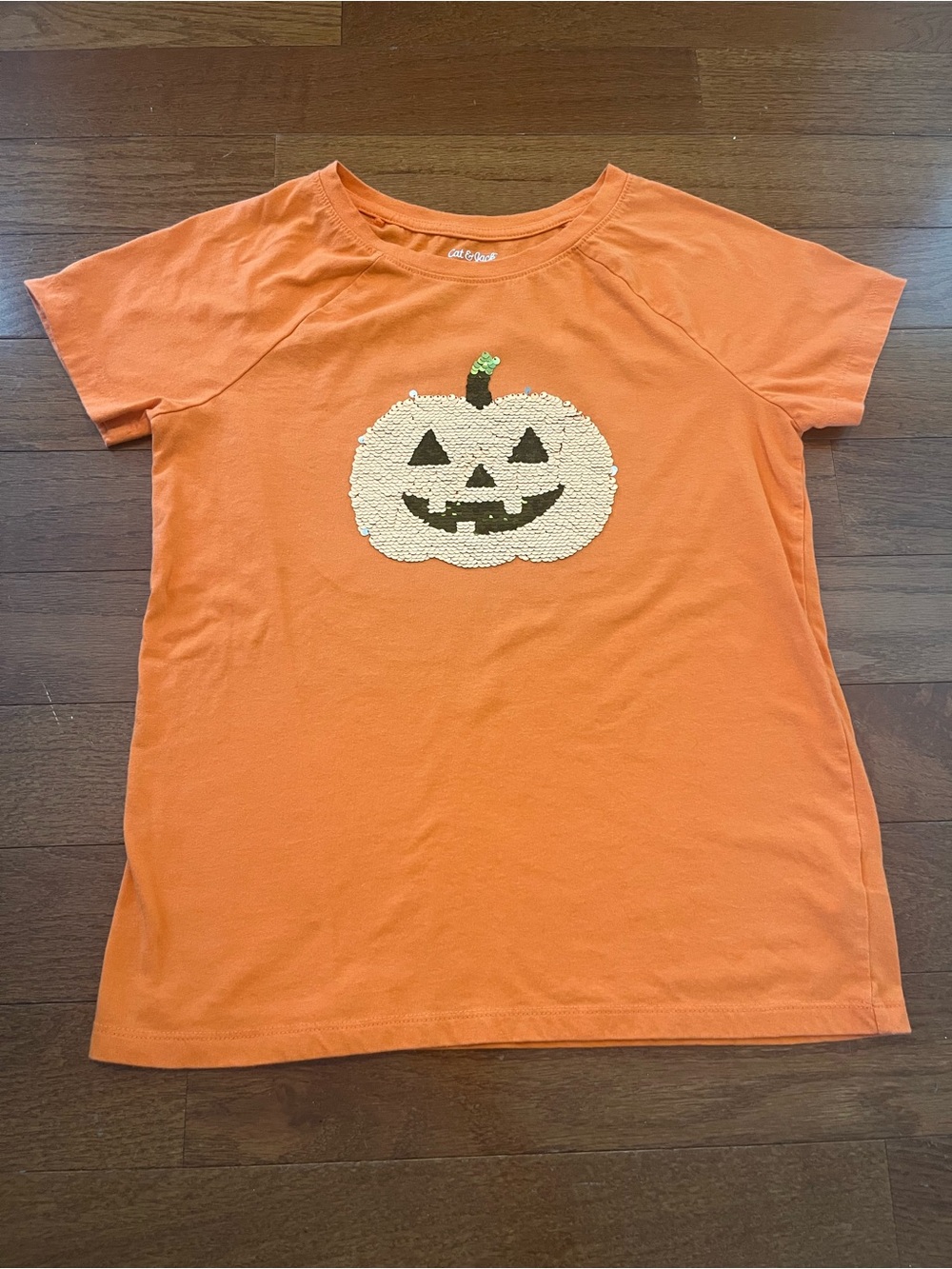 Girls Cat&Jack Halloween Reversible Sequin Shirt 14/16